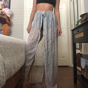 Sheer Wrap Festival Maxi Skirt